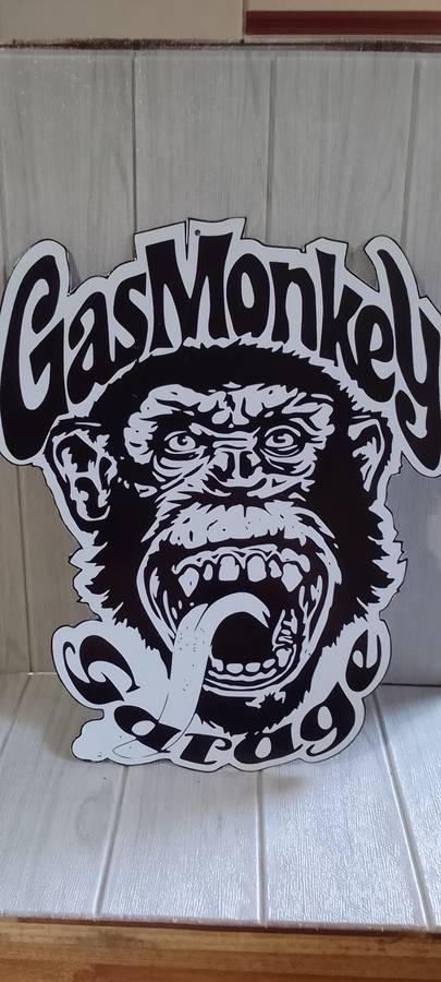 WHOOO gas monkey metal sign 50cm